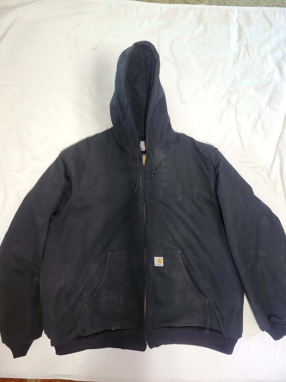 Carhartt Vintage Made in USA Black Quilted Thermal Lined Size 2XL Tall